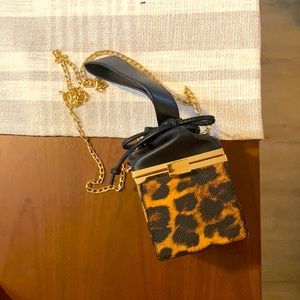 Leopard square crossbody